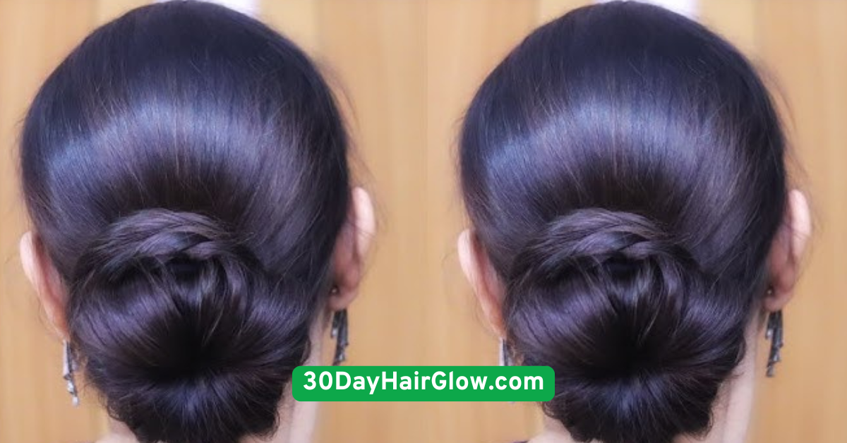 04. Day 4 Low Twisted Bun with Statement Clips