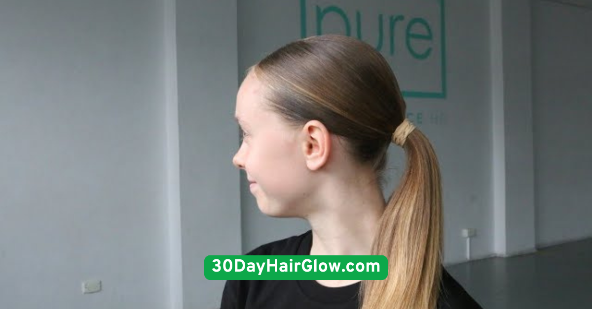 07. Day 7 Sleek Low Ponytail with Middle Part