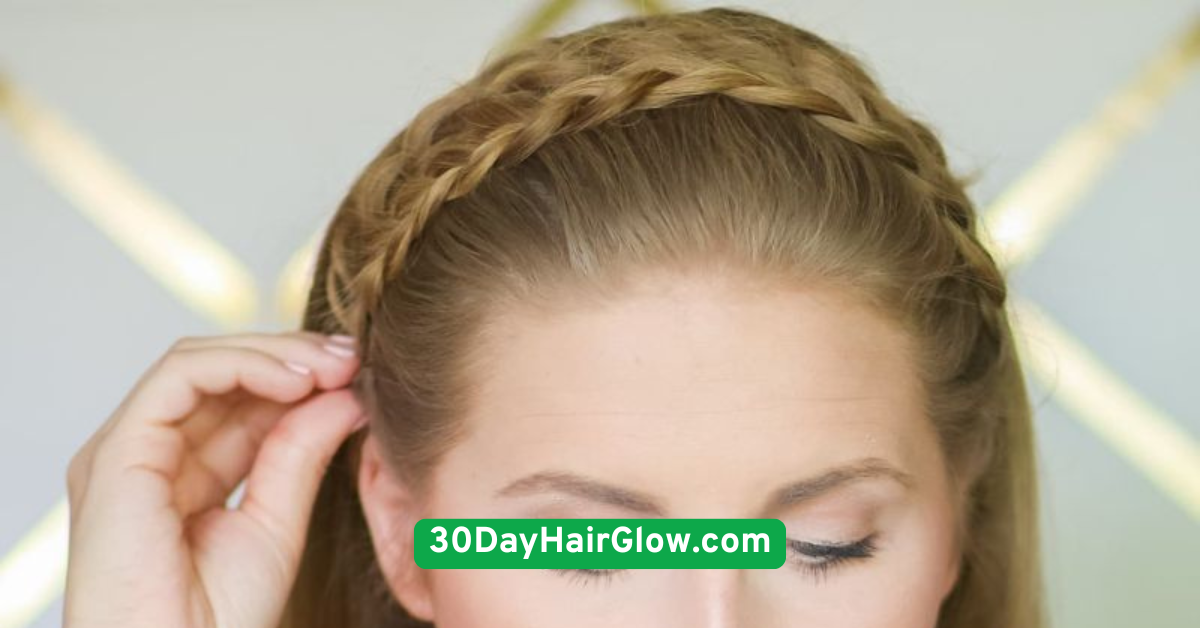 09. Day 9 Headband Crown Braid for Soft Glam
