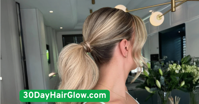 1. Day 1 Sleek Low Ponytail to Start with Subtle Power