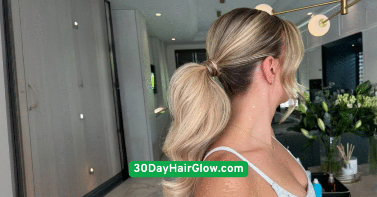 Sleek Low Ponytail for a Polished Start