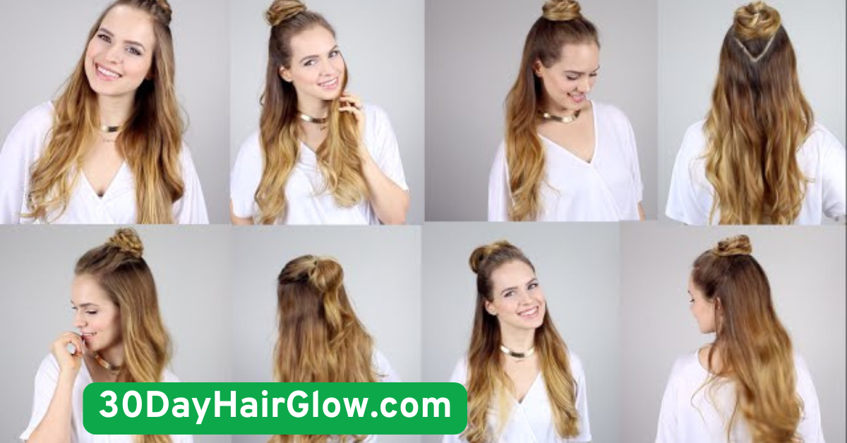 3. Half-Up Top Knot for Style and Function