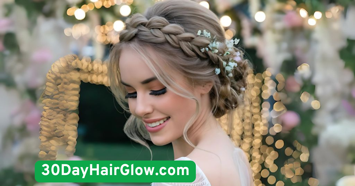 5. Braided Crown for a Romantic Touch