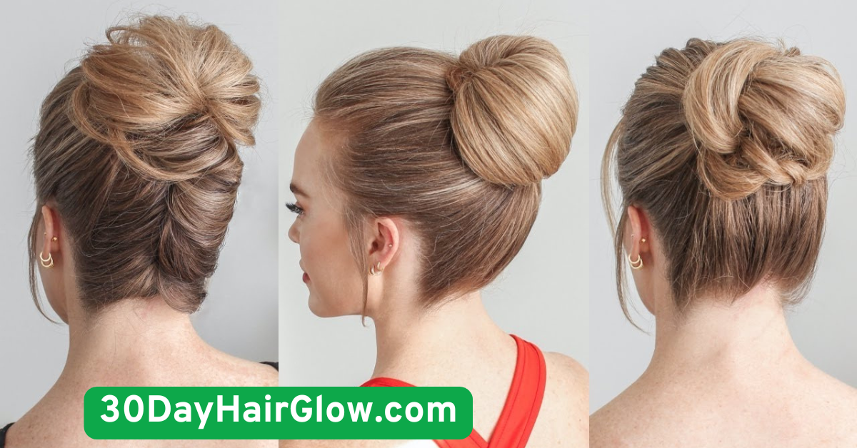 6. High Bun for Power and Poise