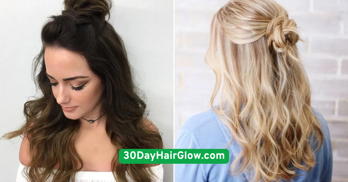 Half-Up Top Knot Glow-Up