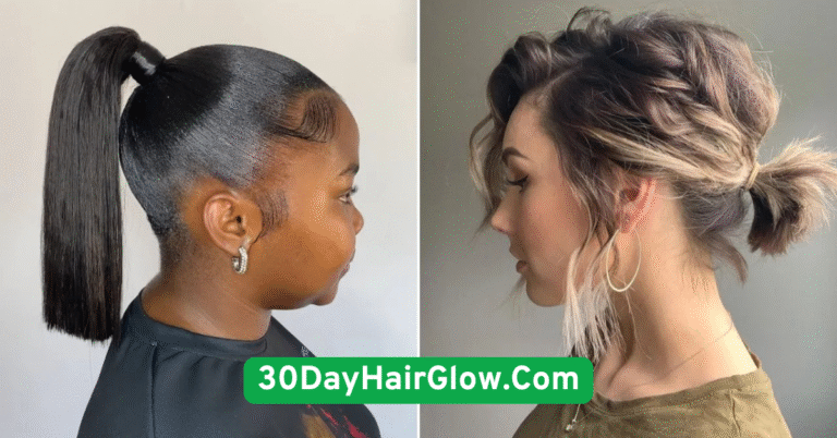 1. Sleek Low Ponytail
