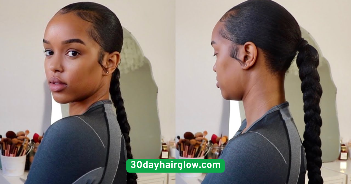 Slicked-Back Ponytail (No Gel Required)