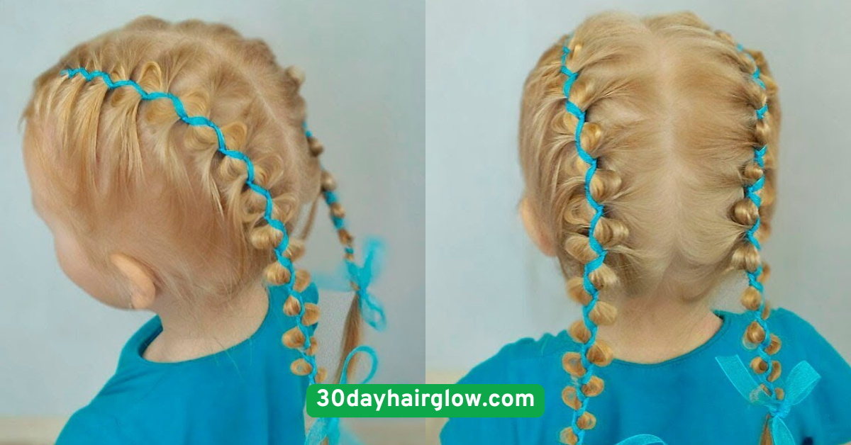 Side Braid with Ribbon