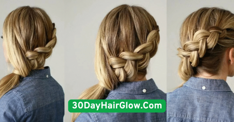 Day 1 Classic Low Ponytail with a Twist