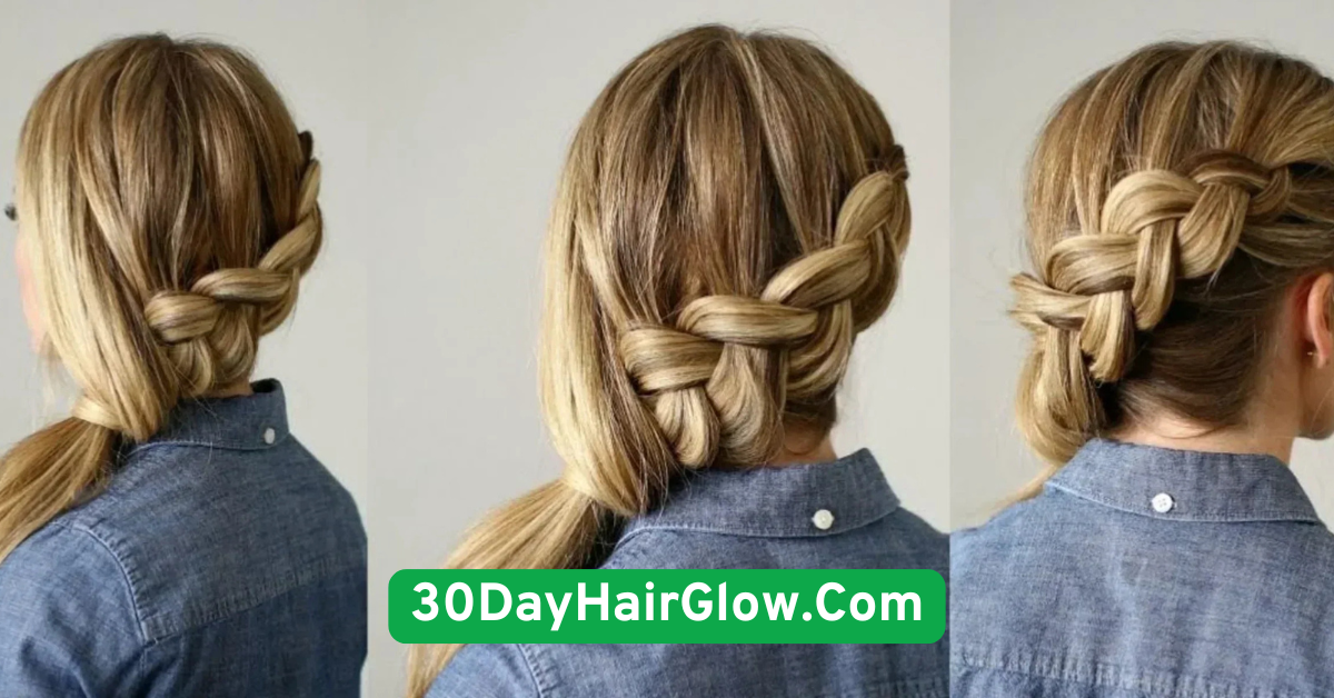 Day 1 Classic Low Ponytail with a Twist