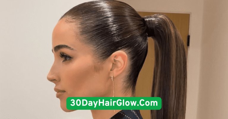 Day 1 Sleek Low Ponytail