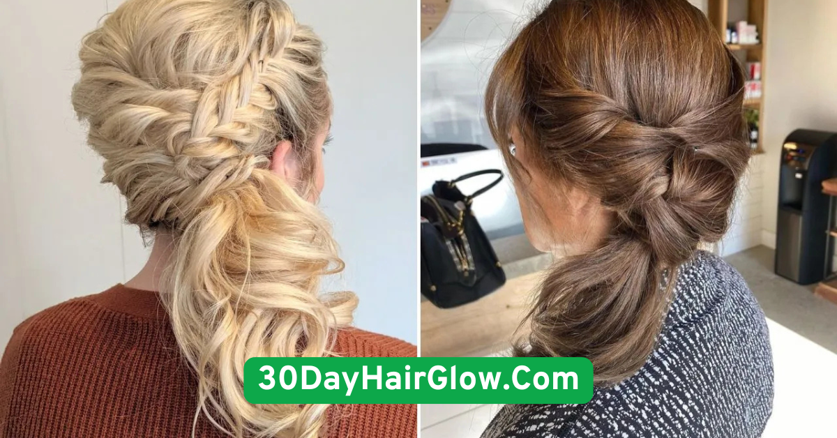 Day 1 Sleek Low Ponytail with a Twist