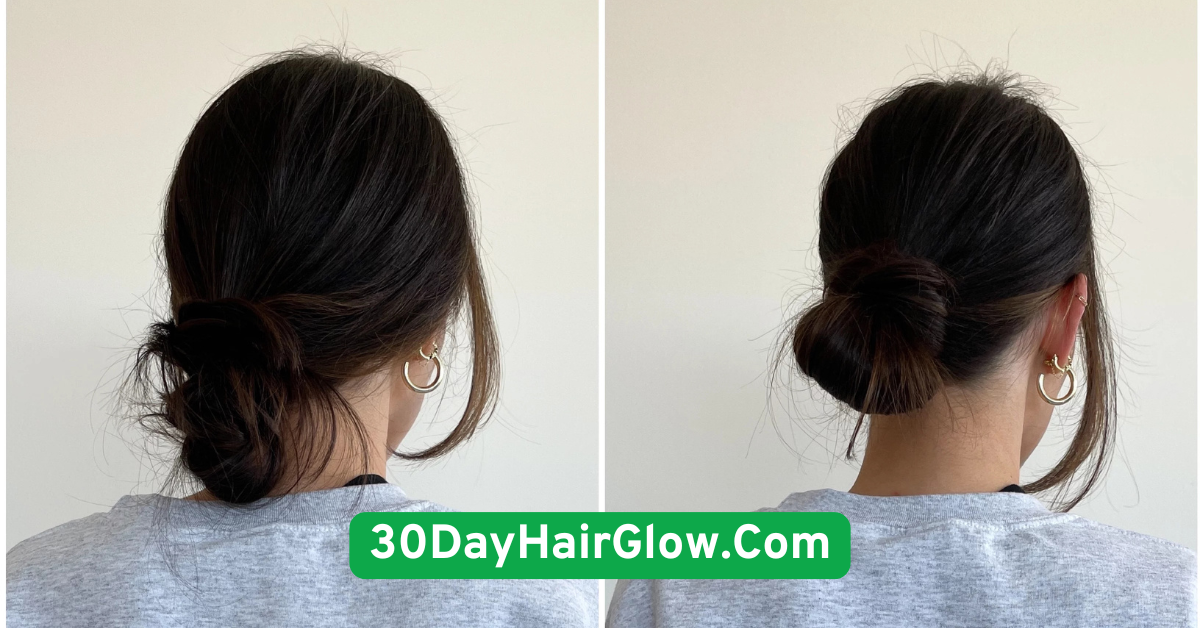 Day 1 – The Effortless Low Bun