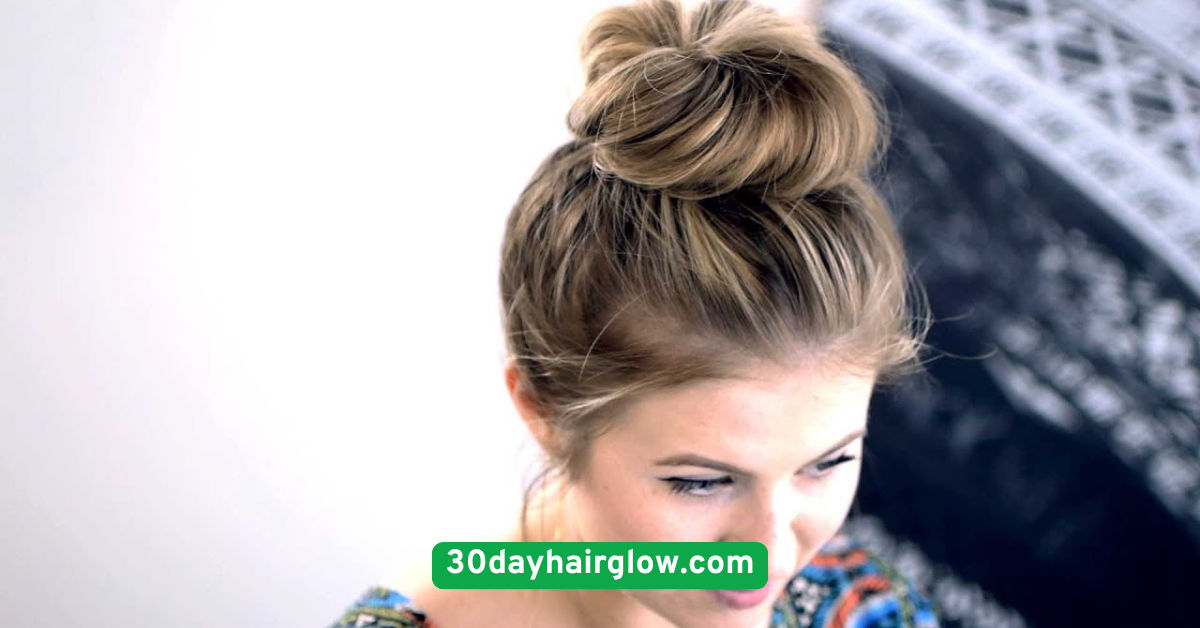 Day 2 Messy Top Knot