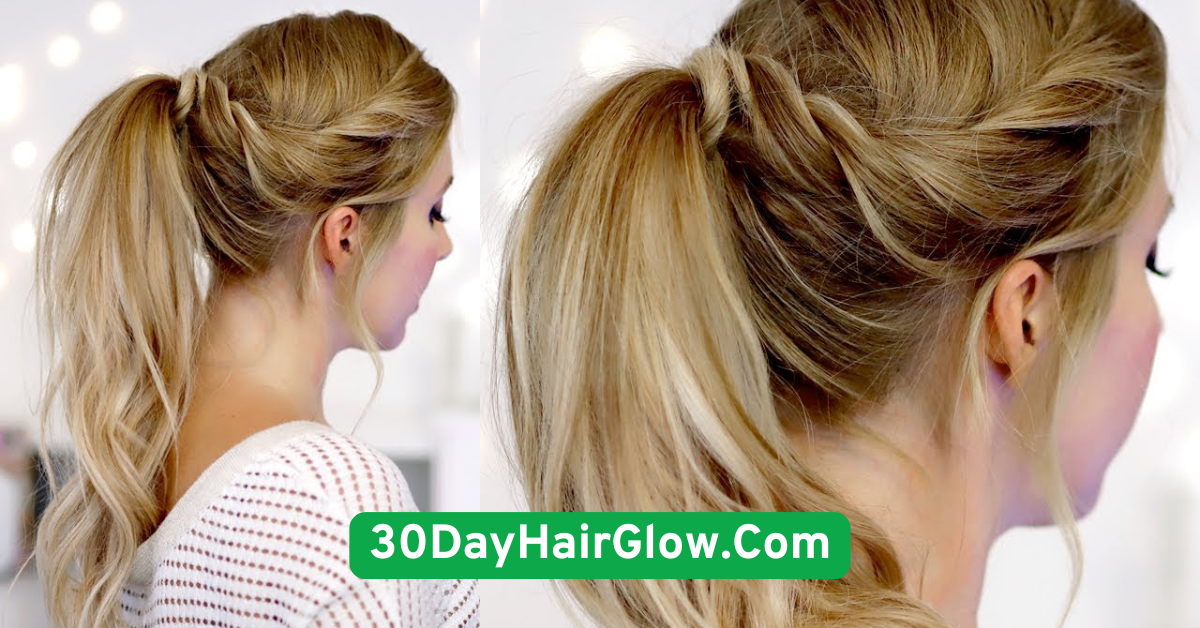 Day 2 – Classic High Ponytail with a Twist