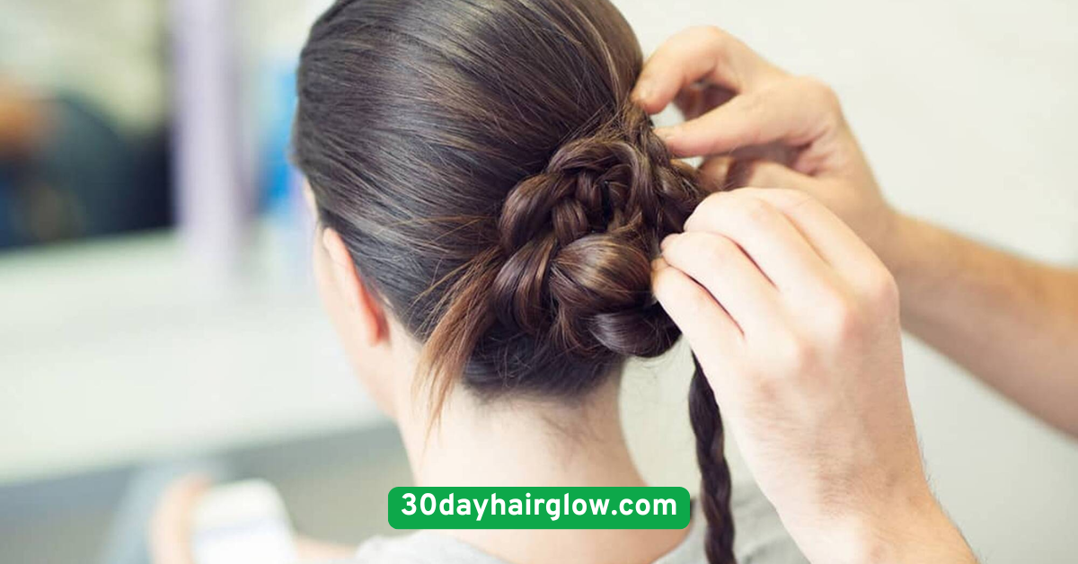 High Bun with Braided Base