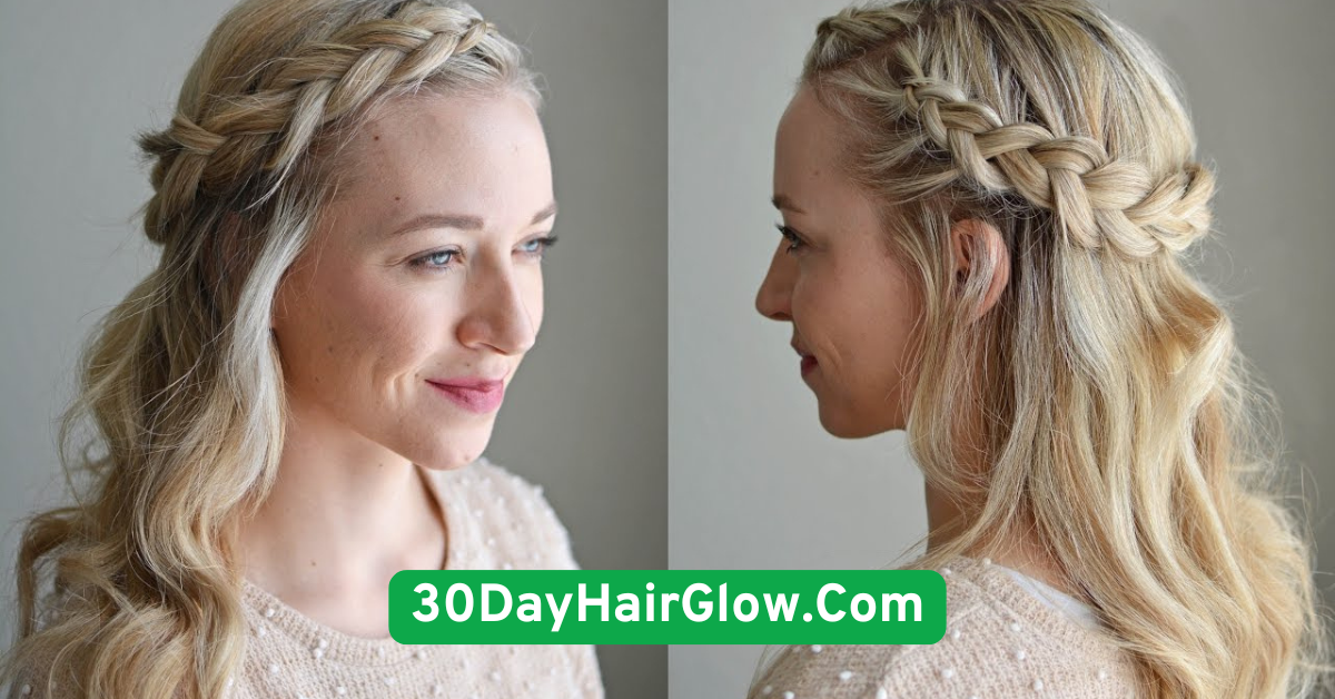 Day 4 – Half-Up Braided Crown