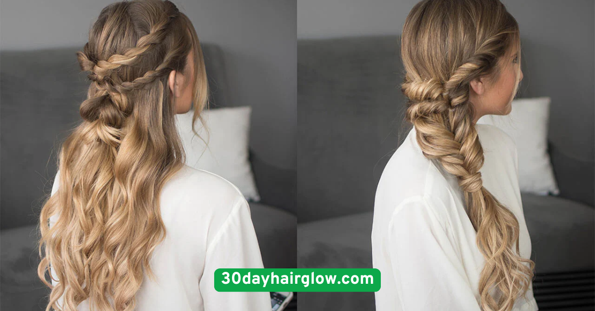 Day 7 Accessorized Side Braid